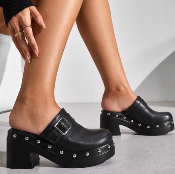 Studded Clog Platform - Picture 2 of 6